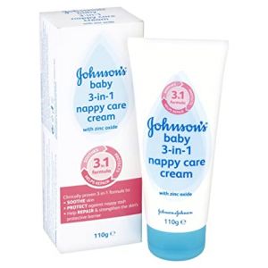JOHNSONS 3 IN 1 NAPPY CREAM 110G