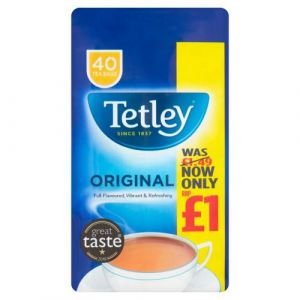 TETLEY - 40 TEA BAGS 125G