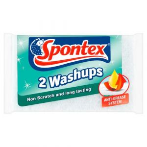 SPONTEX 2 WASHUPS NON SCRATCH