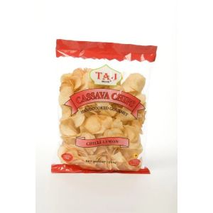 TAJ CHILLI LEMON CASSAVA CHIPS 250G