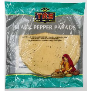 TRS - BLACK PEPPER PAPADS 200G