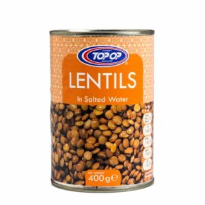 TOPOP LENTILS IN SALTED WATER 400G