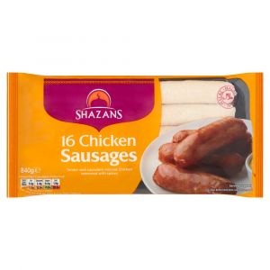 SHAZANS 16 CHICKEN SAUSAGES 