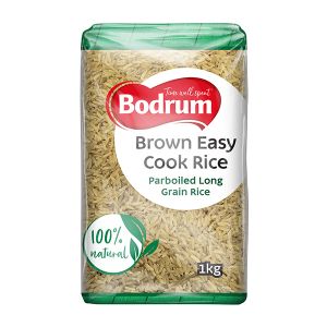 BODRUM BROWN EASY COOK RICE 1KG