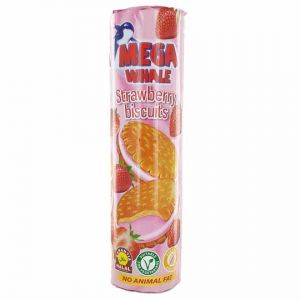 MEGA WHALE - STRAWBERRY BISCUITS 500G