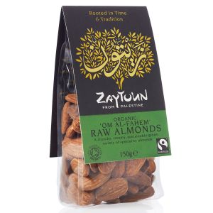 ZAYTOUN ORGANIC RAW ALMONDS 150G