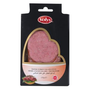 VOLYS SLICED TUURKEY SALAMI STYLE 150G