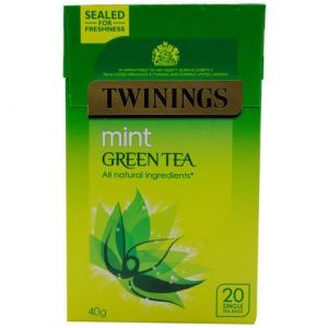 TWININGS MINT GREEN TEA 20 BAGS 40G