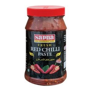 SAPNA - RED CHILLI PASTE HOT 330G 