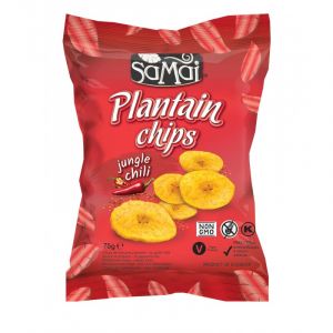 SAMDI PLANTAIN CHIPS JUNGLE CHILLI 75G