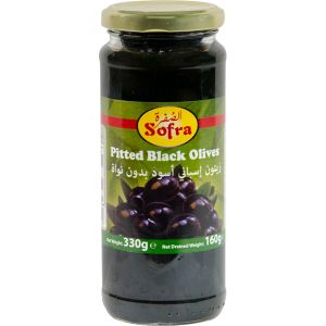 SOFRA - PITTED BLACK OLIVES 330G