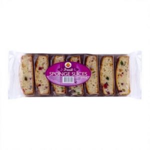CAKE ZONE - FRUIT SPONGE SLICES 210G