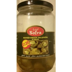 SOFRA - SLICED GREEN JALAPENO 690G
