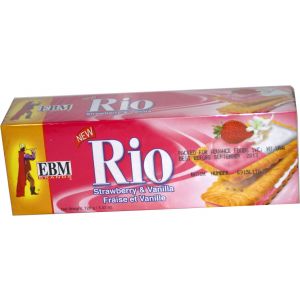 EBM - RIO STRAWBERRY & VANILLA BISCUIT 128G